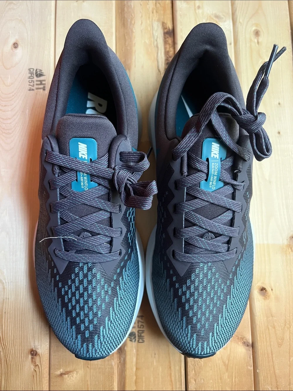 Nike Teal & Dark Gray Running Sneakers